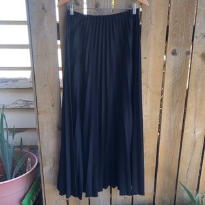 Black Pleated Skirt